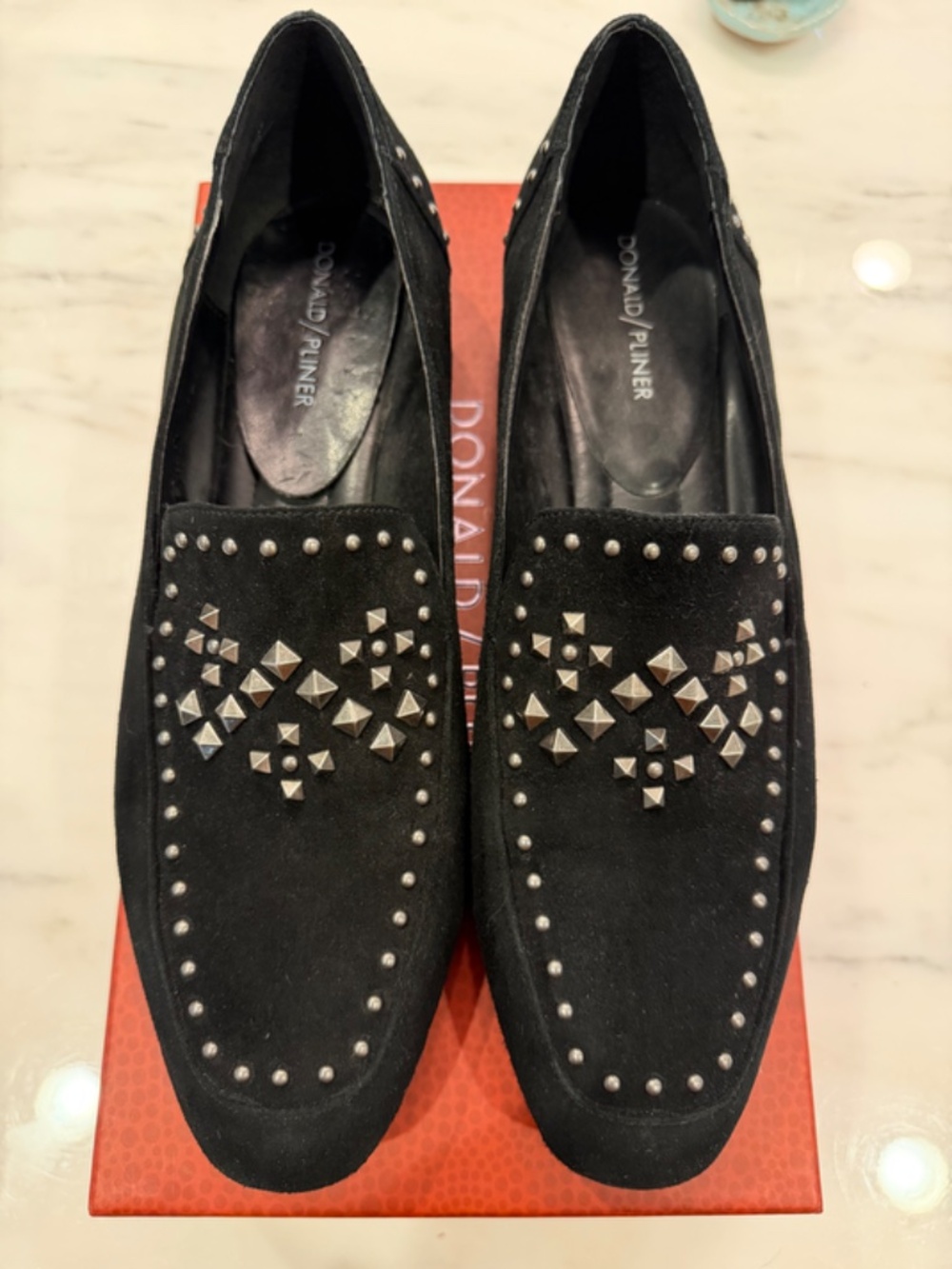 Donald Pliner Women's Studded Loafer size 10